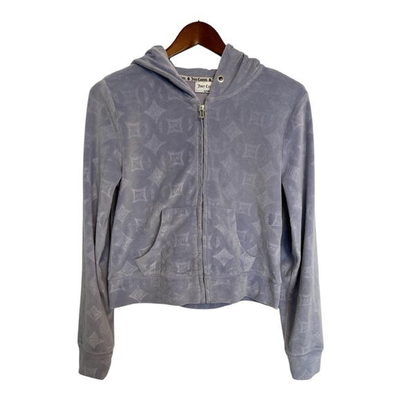 Juicy Couture Lavender Patterned tracksuit vest size medium - Picture 1 of 8